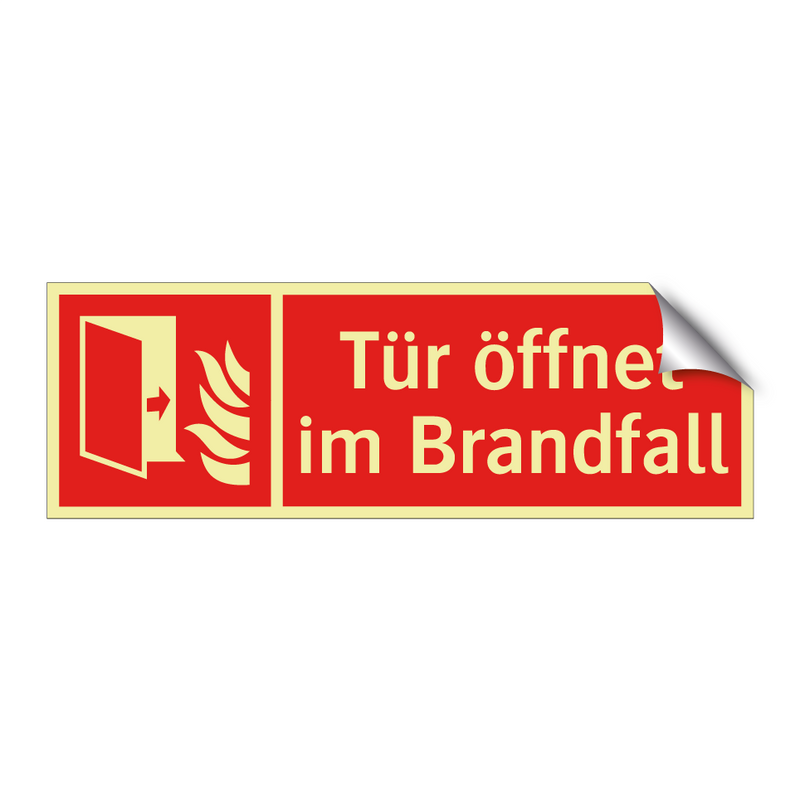 Tür öffnet im Brandfall