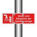 Ventil zum Absperren der Sprinkleranlage