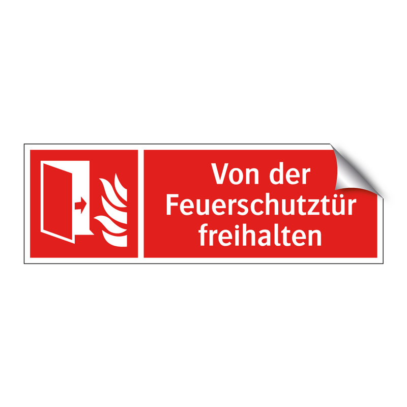 Von der Feuerschutztür freihalten