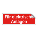Für elektrische Anlagen