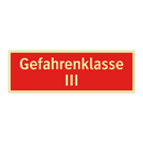 Gefahrenklasse III