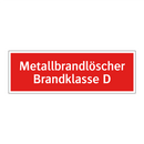 Metallbrandlöscher Brandklasse D