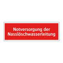Notversorgung der Nasslöschwasserleitung