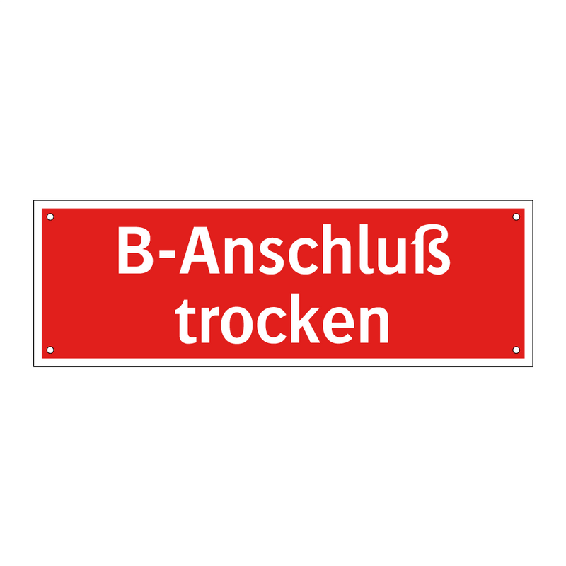 B-Anschluß trocken