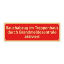 Rauchabzug im Treppenhaus durch Brandmeldezentrale aktiviert