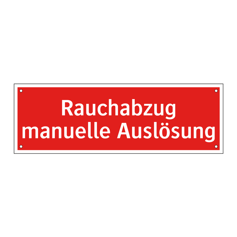 Rauchabzug manuelle Auslösung