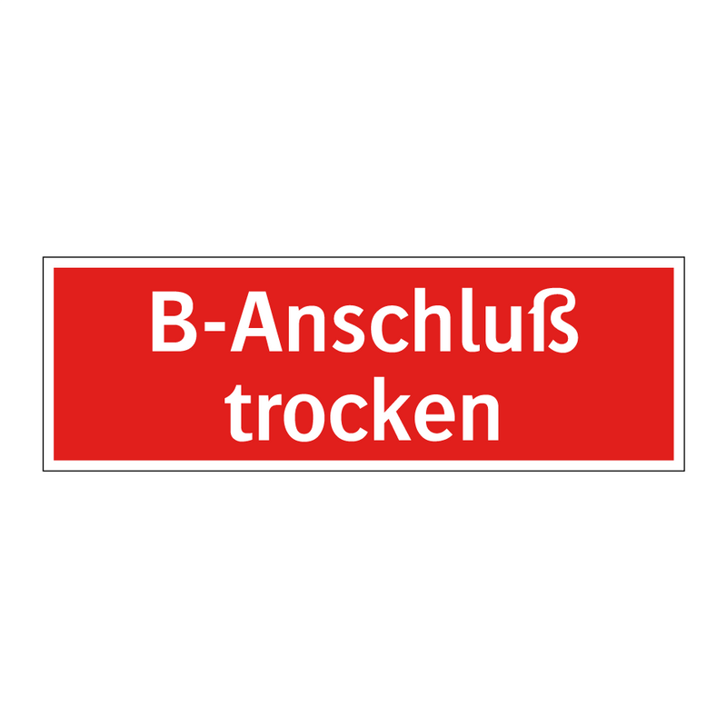 B-Anschluß trocken