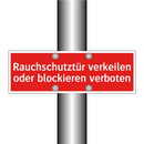 Rauchschutztür verkeilen oder blockieren verboten
