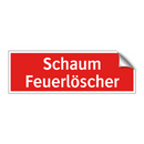 Schaum Feuerlöscher