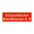 Schaumlöscher Brandklassen A. B