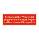 Schaumlöscher Verwendet gegen Brände in Holz, Papier und brennbaren Flüssigkeiten