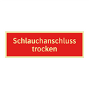 Schlauchanschluss trocken