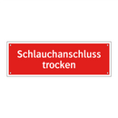 Schlauchanschluss trocken