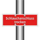 Schlauchanschluss trocken