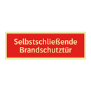 Selbstschließende Brandschutztür