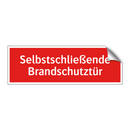 Selbstschließende Brandschutztür