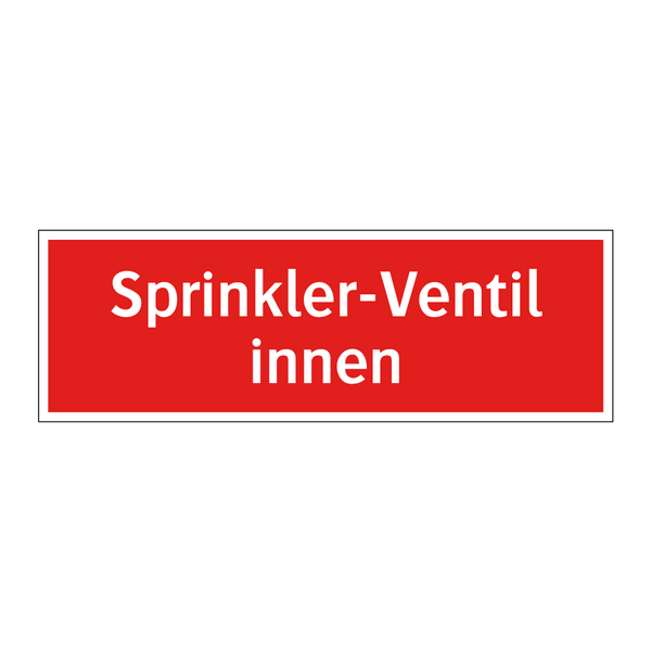 Sprinkler-Ventil innen