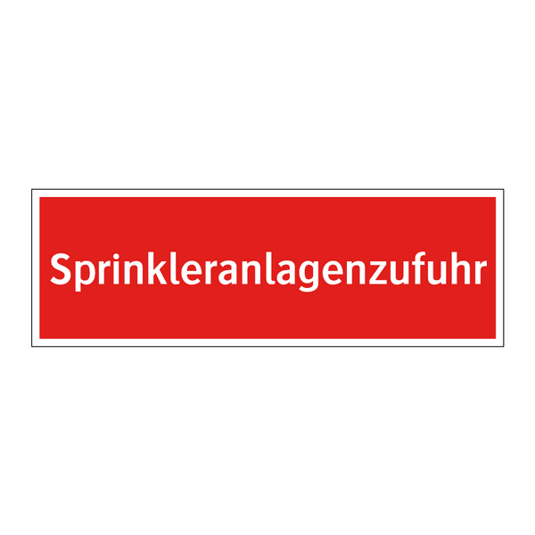 Sprinkleranlagenzufuhr