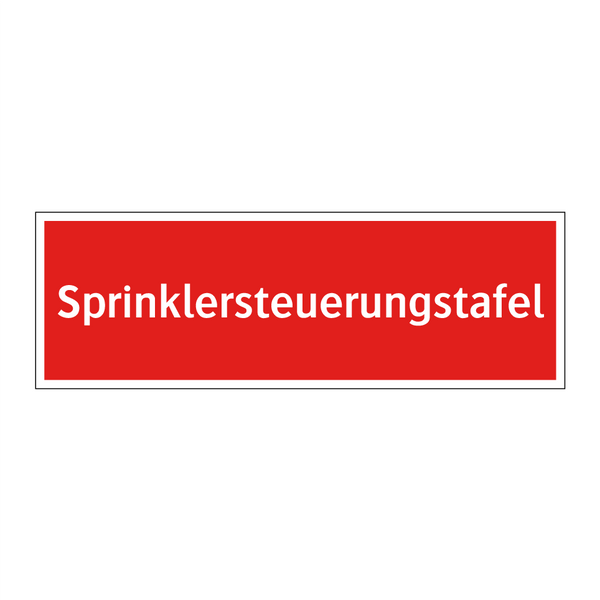 Sprinklersteuerungstafel