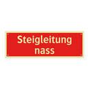 Steigleitung nass
