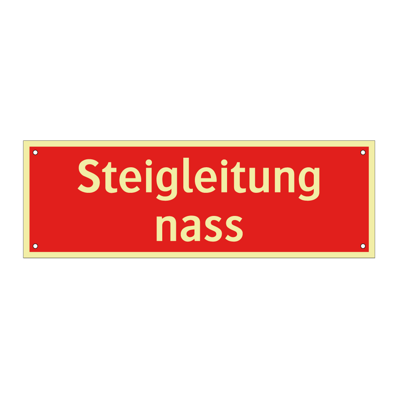 Steigleitung nass