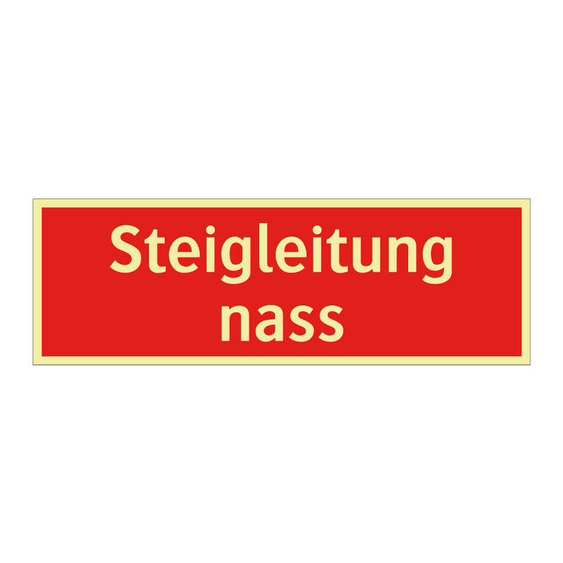 Steigleitung nass