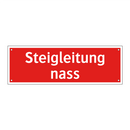 Steigleitung nass