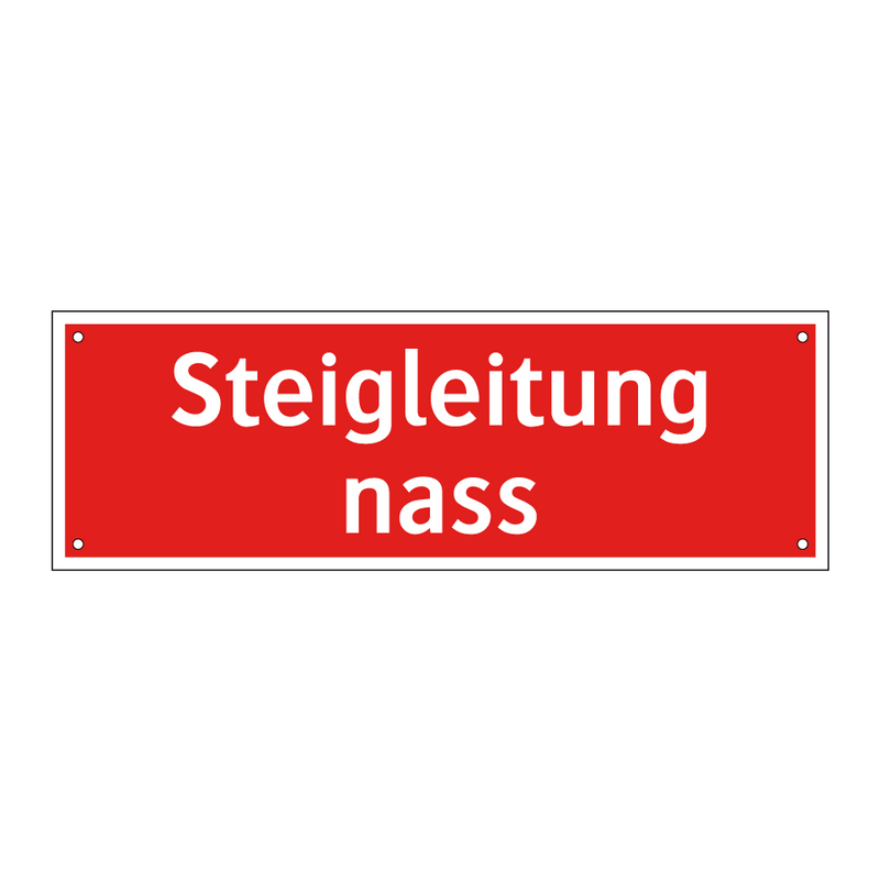 Steigleitung nass