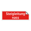 Steigleitung nass