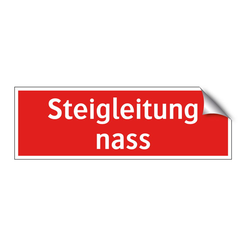Steigleitung nass