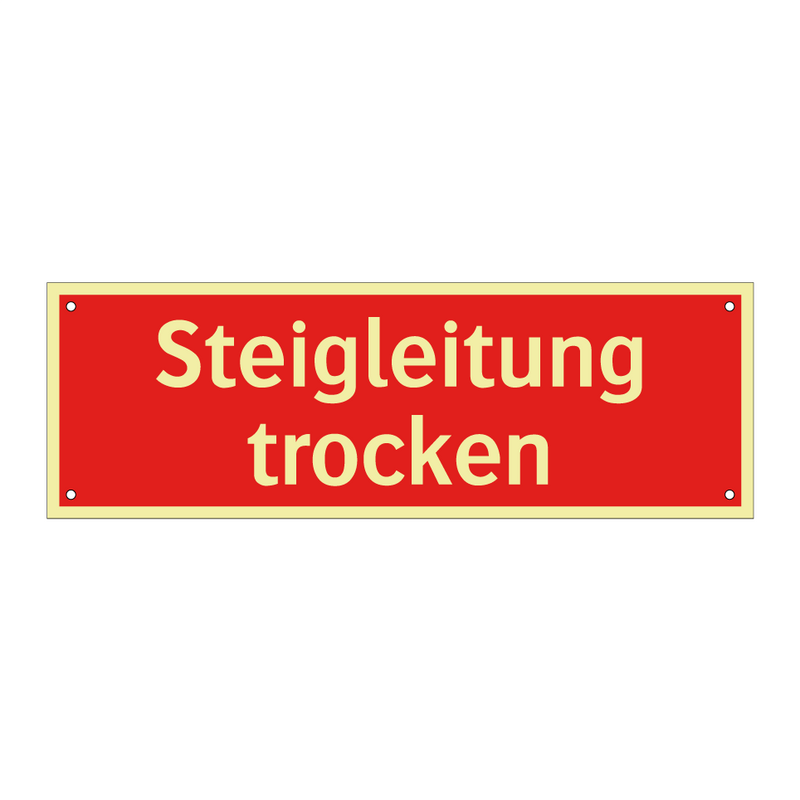 Steigleitung trocken