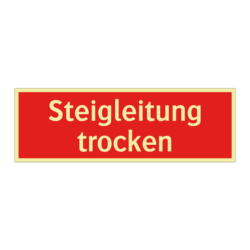 Steigleitung trocken
