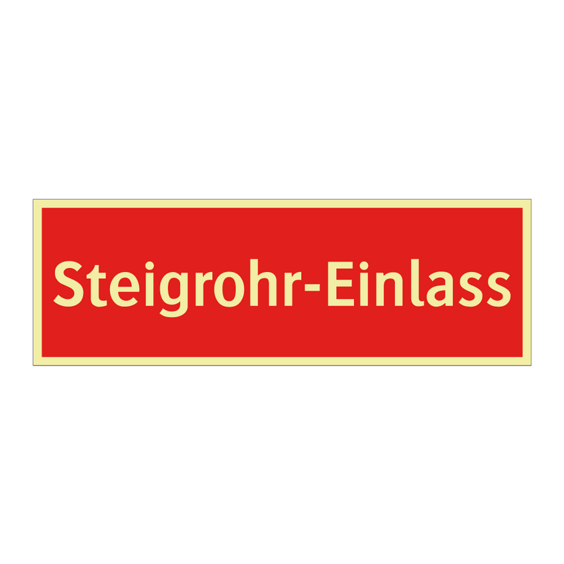 Steigrohr-Einlass