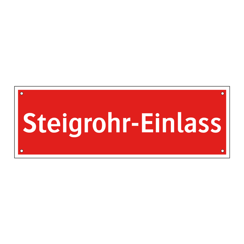 Steigrohr-Einlass