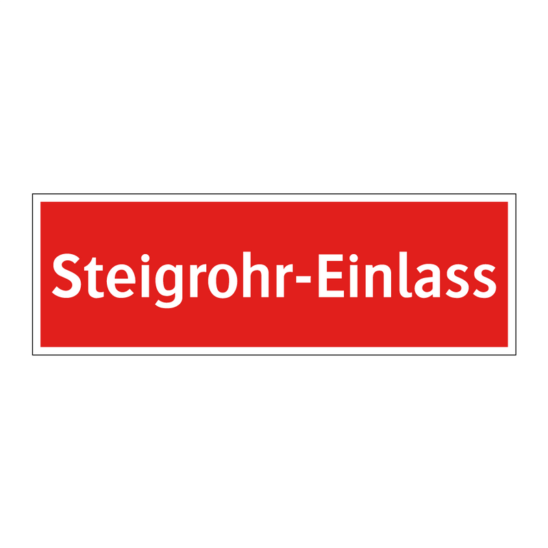 Steigrohr-Einlass