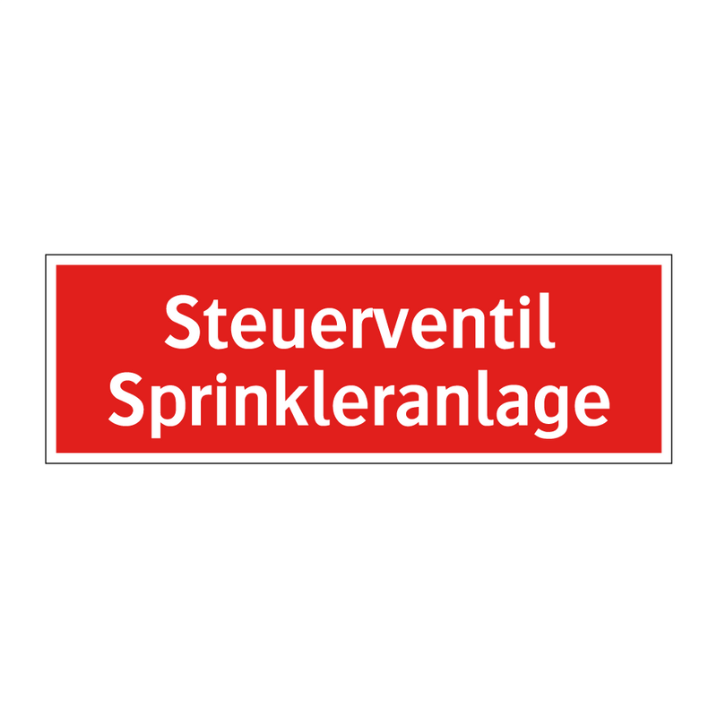Steuerventil Sprinkleranlage