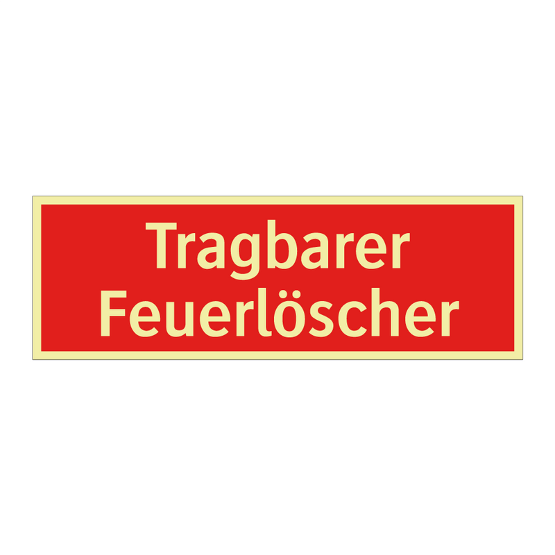 Tragbarer Feuerlöscher