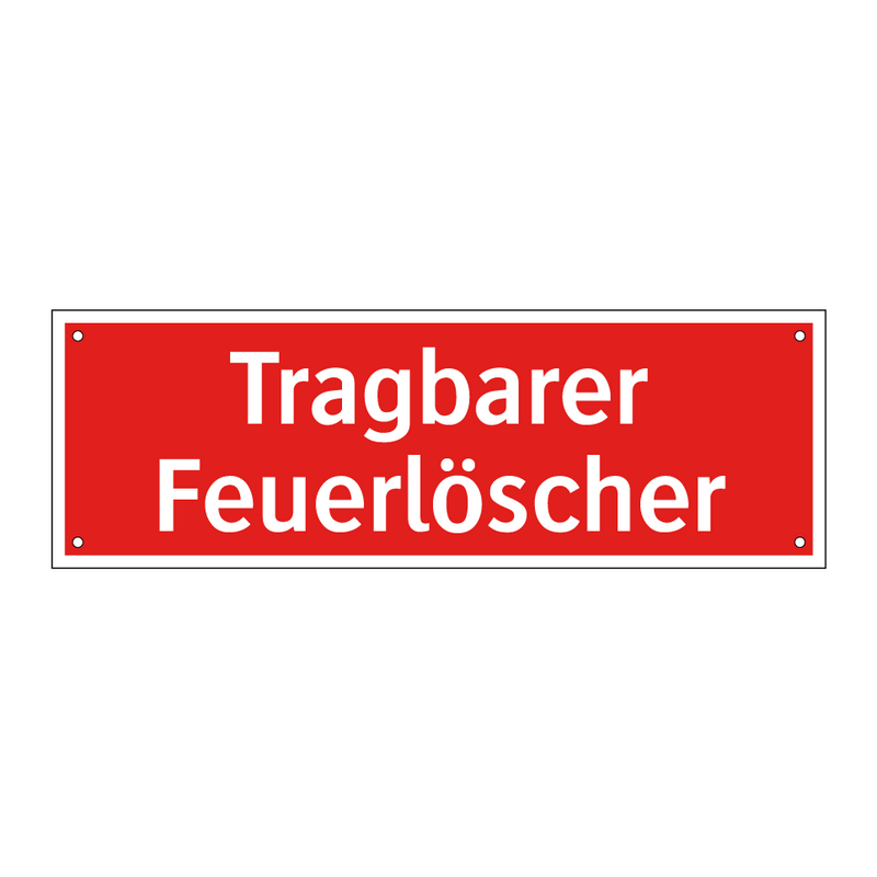 Tragbarer Feuerlöscher