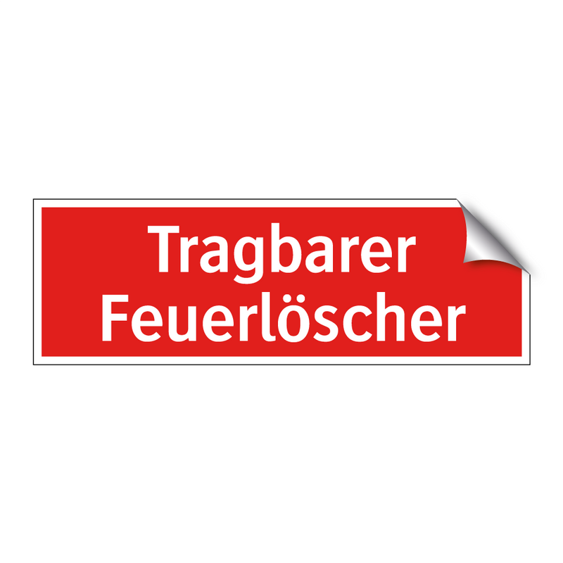 Tragbarer Feuerlöscher