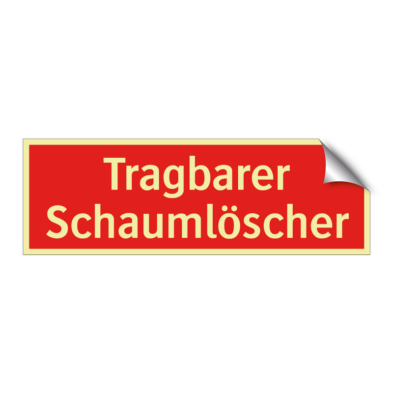 Tragbarer Schaumlöscher