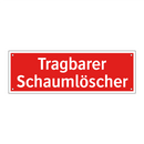 Tragbarer Schaumlöscher