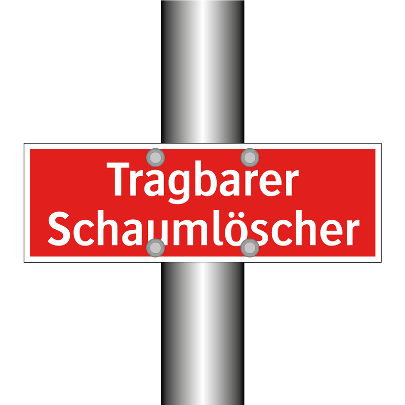 Tragbarer Schaumlöscher