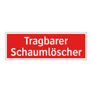 Tragbarer Schaumlöscher