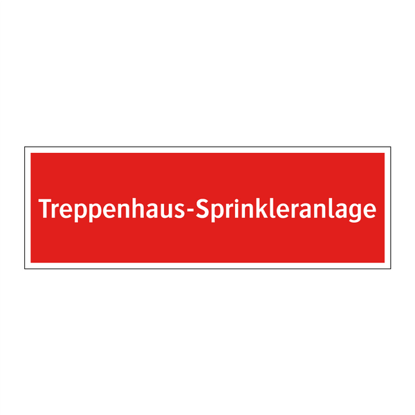 Treppenhaus-Sprinkleranlage