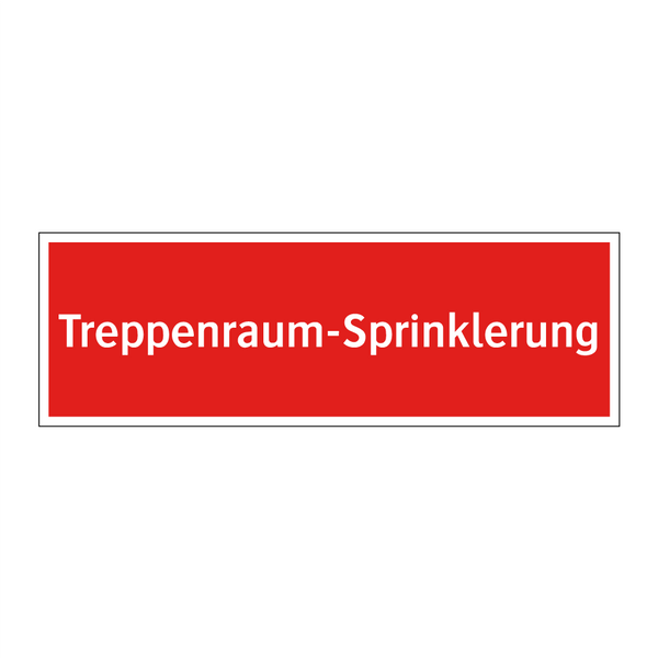 Treppenraum-Sprinklerung