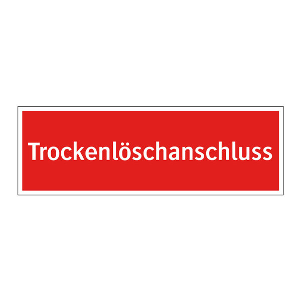 Trockenlöschanschluss