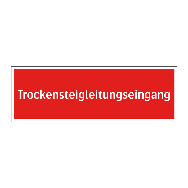 Trockensteigleitungseingang