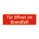 Tür öffnet im Brandfall