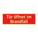 Tür öffnet im Brandfall