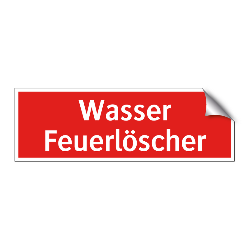 Wasser Feuerlöscher